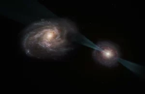 Δύο γαλαξίες που «μονομαχούν» εκτοξεύοντας ακτινοβολία εντόπισαν για πρώτη φορά αστρονόμοι